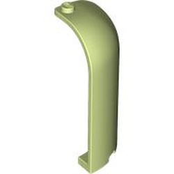 LEGO part 6059 Panel 3 x 3 x 6 Corner Convex with Curved Top in Spring Yellowish Green/ Yellowish Green