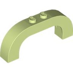 LEGO part 6183 Brick Arch 1 x 6 x 2 Curved Top in Spring Yellowish Green/ Yellowish Green
