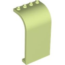 LEGO part 2571 Panel 3 x 4 x 6 Curved Top in Spring Yellowish Green/ Yellowish Green