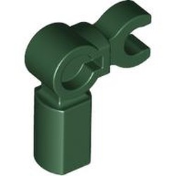 LEGO part 72869 Bar Holder with Clip and 90° Angle (Mechanical Leg) in Earth Green/ Dark Green