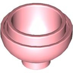 LEGO part 15395 Brick Round 2 x 2 Dome Bottom [Open Stud] in Warm Pink