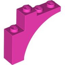 LEGO part 80543 Brick Arch 1 x 4 x 3 in Bright Purple/ Dark Pink
