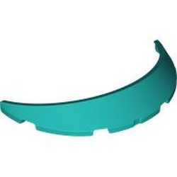 LEGO part 7207 Wheel Arch, Mudguard 8 x 4 x 1 in Bright Bluish Green/ Dark Turquoise