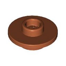 LEGO part 38799 Equipment Cup / Teacup Saucer with Recessed Stud on Top [PLAIN] in Dark Orange