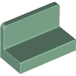 LEGO part 4865b Panel 1 x 2 x 1 [Rounded Corners] in Sand Green