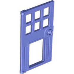 LEGO part 79730 Door 1 x 4 x 6 with Pet Door in Blue Violet