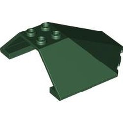 LEGO part 87606 Windscreen 6 x 6 x 2 Canopy in Earth Green/ Dark Green