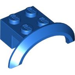LEGO part 98282 Wheel Arch, Mudguard 4 x 2 1/2 x 1 in Bright Blue/ Blue