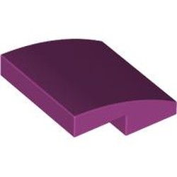 LEGO part 15068 Slope Curved 2 x 2 x 2/3 in Bright Reddish Violet/ Magenta