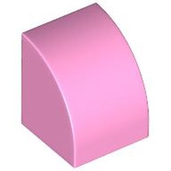 LEGO part 7126 Brick Curved 1 x 1 in Light Purple/ Bright Pink