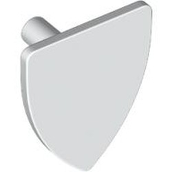 LEGO part 3846 Shield Triangular in White