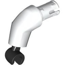 LEGO part 38630c03 Arm, Large, Right with Black Hand in White