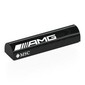Brick Curved 1 x 4 x 2/3 Double, No Studs with White 'AMG MSC', Left print