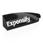 Slope Curved 1 x 4 with Stud Notch Right with White 'Expensify' print