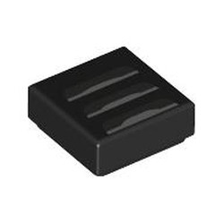 LEGO part 3070bpr9883 Tile 1 x 1 with print in Black