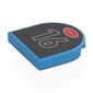 Tile Round 2 x 2 Half Circle with Black Grill, Red Bugatti Symbol, '16' print