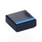 Tile 1 x 1 with Dark Azure Stripe print