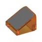 Slope 30° 1 x 1 x 2/3 (Cheese Slope) with Silver Surface print