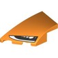 Slope Curved 4 x 2 with Stud Notch Left with Headlight print