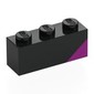 Brick 1 x 3 with Magenta Triangle print