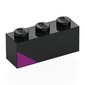 Brick 1 x 3 with Magenta Triangle print