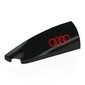 Slope Curved 1 x 4 with Stud Notch Left with Red Audi Logo print