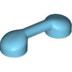 LEGO part 6190 Bar 1 x 3 (Radio Handle, Phone Handset) in Medium Azure