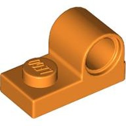 LEGO part 11458 Plate Special 1 x 2 with Pin Hole on Top in Bright Orange/ Orange