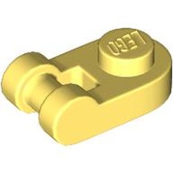 LEGO part 26047 Plate Special 1 x 1 Rounded with Handle in Cool Yellow/ Bright Light Yellow