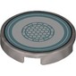 Tile Round 2 x 2 with White/Medium Blue Arc Reactor print