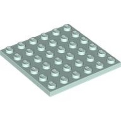 LEGO part 3958 Plate 6 x 6 in Aqua/ Light Aqua