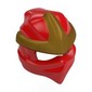 Wrap with Forehead Ridge with Gold 3 Point Emblem, Bow in Back pattern