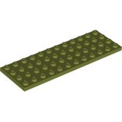 LEGO part 3029 Plate 4 x 12 in Olive Green