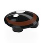 Plate Round 2 x 2 with Rounded Bottom [Boat Stud] with Eyes, Reddish Brown Iris White Pupil print