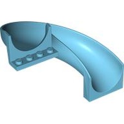 LEGO part 11267 Slide Curved 180° in Medium Azure