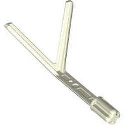 LEGO part 7574 Antenna 4 x 2 x 2 with 2 Prongs, Axle in Glow in Dark White