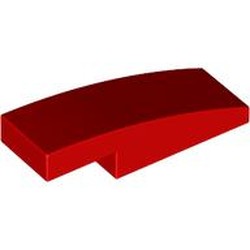 LEGO part 7302 Slope Curved 3 x 1 x 2/3 in Bright Red/ Red