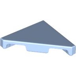 LEGO part 35787 Tile 45° Cut 2 x 2 (Triangle) in Light Royal Blue/ Bright Light Blue