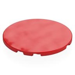 LEGO part 7212 Tile Round 6 x 6 in Bright Red/ Red