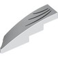 Slope Curved 1 x 4 with Stud Notch Right with Dark Bluish Grey Whiskers print