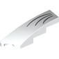Slope Curved 1 x 4 with Stud Notch Left with Dark Bluish Grey Whiskers print