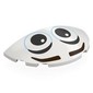 Brick Round 3 x 6 Half Circle with Eyes, Dark Brown Eyebrows print