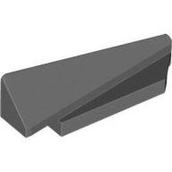 LEGO part 3389 Wedge Sloped 1 x 5 x 1 1/3 Right in Dark Stone Grey / Dark Bluish Gray