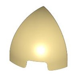 LEGO part 5848 Brick Round Curved 1 x 1 x 1 Quarter Dome in Brick Yellow/ Tan