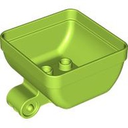 LEGO part 35960 Duplo Tipper Box 4 x 4 x 2 in Bright Yellowish Green/ Lime