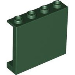 LEGO part 60581 Panel 1 x 4 x 3 [Side Supports / Hollow Studs] in Earth Green/ Dark Green