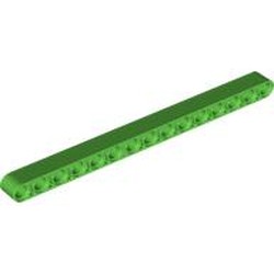 LEGO part 32278 Technic Beam 1 x 15 Thick in Bright Green