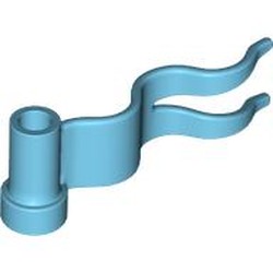 LEGO part 4495b Flag 4 x 1 Wavy [First Wave Right] in Medium Azure