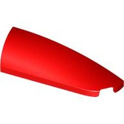 LEGO part 7205 Slope Curved 1 x 4 with Stud Notch Right in Bright Red/ Red
