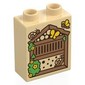 Duplo Brick 1 x 2 x 2 with Bottom Tube, Beehive Print